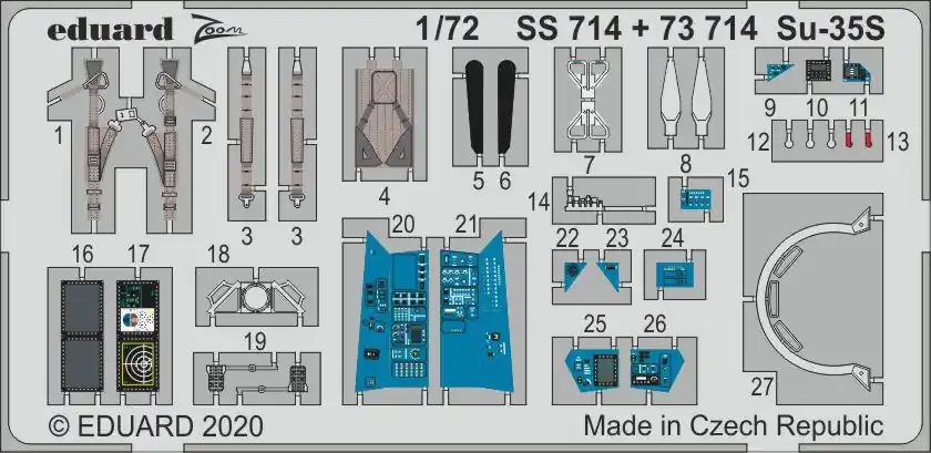 Pas Cher Eduard SS714 Su-35S Great Wall Hobby
