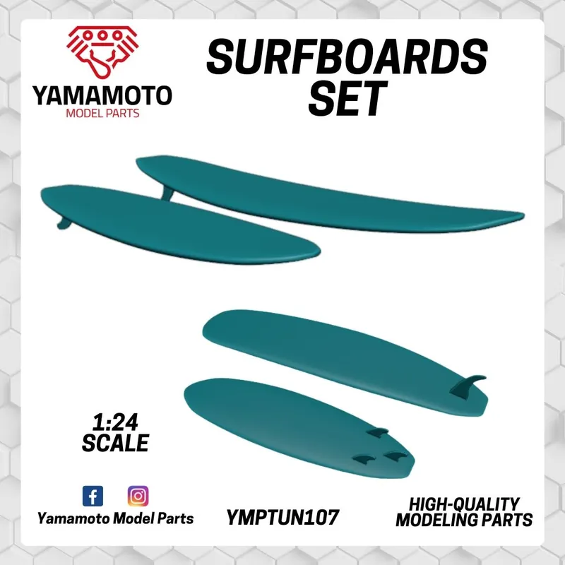 Expédition Rapide Yamamoto Model Parts TUN107 Surfboards Set