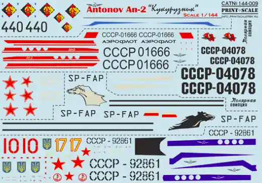 Print Scale 144-009 AN-2 Prix Bas