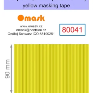 Authentique Omask 80041 Stripes 2,0 mm (135 x 90 mm) Yellow Masking tape