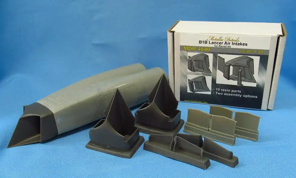 Dernière Chance Metallic Details MDR4840 Rockwell B-1 B Lancer - air Intakes (designed to be used with Monogram and Revell kits)