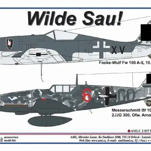 Réduction AML C2037 Wilde Sau! Focke-Wulf Fw-190 A-5 & Messerschmitt Bf-109 G-6/R6