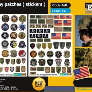 ETA DIORAMA ACCESSORIES 460 US Army Patches - stickers Retour Gratuit