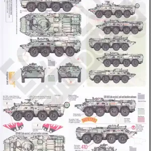 Echelon Fine Details D356183 BTR-80s with Unique Markings Super Prix