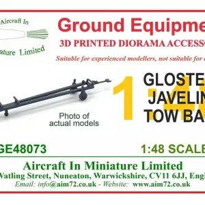 Jusqu'à Épuisement Des Stocks Aircraft In Miniature Ltd GE48073 Gloster Javelin - Towbar (for Airfix kits)