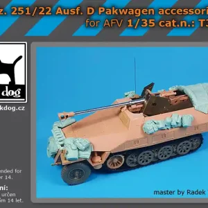 Black Dog T35308 Sd.Kfz 251/22 Ausf D Pakwagen - Accessories Set (for AFV Kits) Nouvel Arrivage