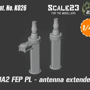 Scale23 48-K026 M1A1/A2 Abrams - antenna base extender - 2 pcs Expédié Aujourd'hui