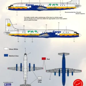 8aDecs 7909-174-144 Aerocaribbean IL-18 Nouvel Arrivage