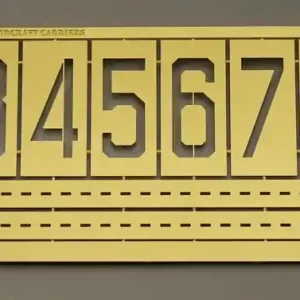 Five Star Model 700041 Spraying Stencil Masks for Modern US Navy Aircraft Carriers Commander Maintenant