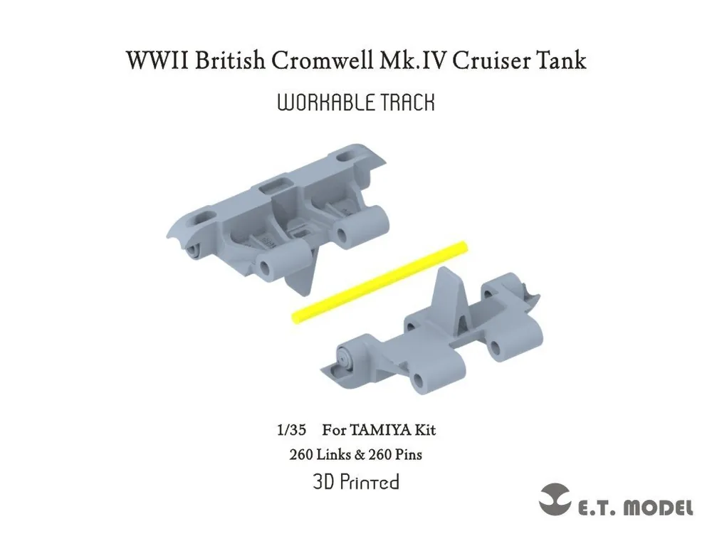 ET Model P35-059 British WWII Cruiser Tank Cromwell Mk.IV - Workable Track (for Tamiya Kit) Meilleure Vente