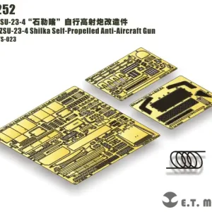 Offre Limitée ET Model E35-252 Soviet ZSU-23-4 Shilka - Self-Propelled Anti-Aircraft Gun (for Meng TS-023)