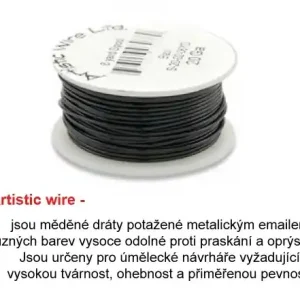 Livraison Express HiSModel AW-0,5 Artistic wire 0,5mm/18,3m black, matt