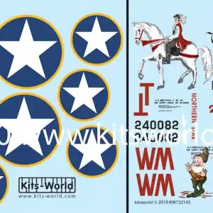 Kits World 132145 Consolidated B-24 D ‘Prince Charming‘ and ‘Doc/Northern Star‘ (for Hobby Boss Kits) Commander Vite