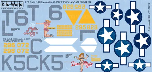Achetez Aujourd'hui Kits World 172076 Martin B-26 B Marauder (“Pink’s Lady” and “Dina Might”)