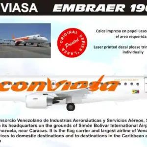 8aDecs 7909-241-144 ERJ-190 Conviasa Réduction
