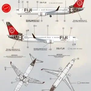 8aDecs 7909-187-144 Boeing 737-800 Fiji Airways Commande En Gros
