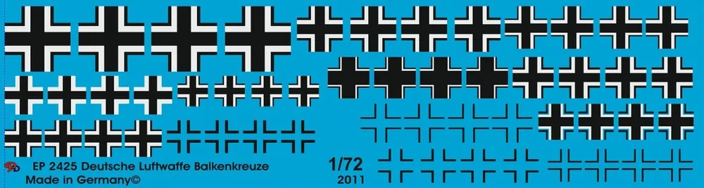 Meilleur Choix Peddinghaus-Decals 2425 German Airforce Iron Crosses