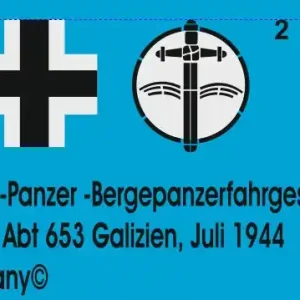Peddinghaus-Decals 2443 Command Tank Panther/Panzer IV Hybrid s. Pz. Jäg Abt 653 Galicia Prix Choc