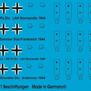 Peddinghaus-Decals 2536 Grille Sd. Kfz 138/1 Markings Réduction