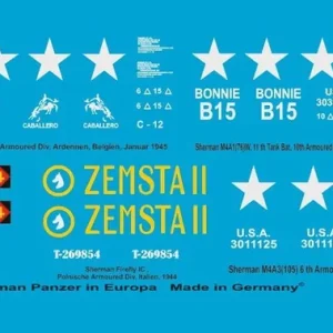 Seulement Aujourd'hui Peddinghaus-Decals 3209 7 Different Sherman Tanks In Europa