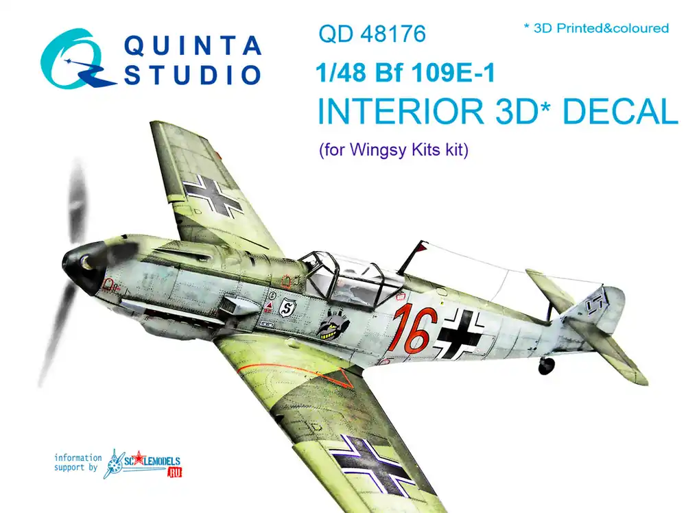 Haute Qualité Quinta Studio QD48176 Bf 109E-1