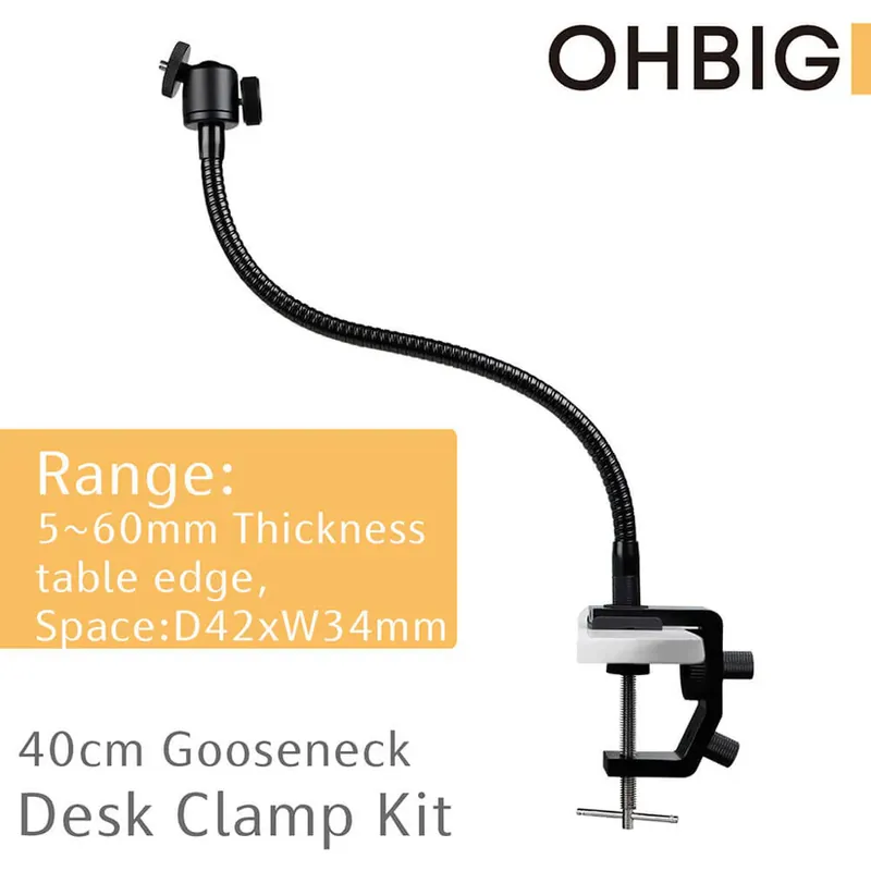 Dernier Modèle NEW! Madworks AL001-T02 Long Gooseneck Desk Clamp Kit (40 cm)