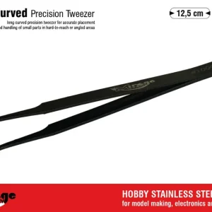 Usine Directe Mirage-Hobby 100088 Long Curved Precision Tweezer (12,5 cm)