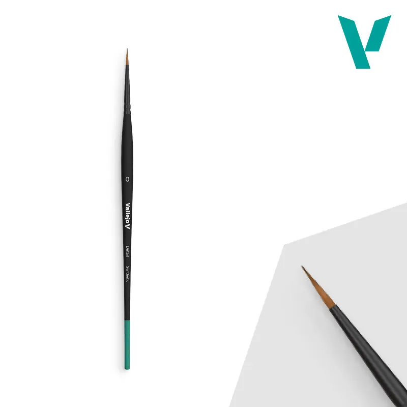 Vallejo B02000 Brush - Detail - Round Synthetic No. 0 Haute Qualité