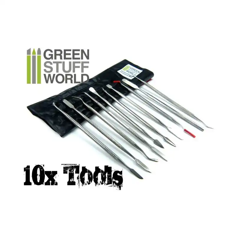 Green Stuff World 1012 Sculpting Tools SETx10 Top Vente