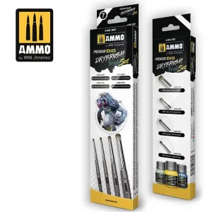 Promotion AMMO of Mig Jimenez 7607 Premium Dio Drybrush Set