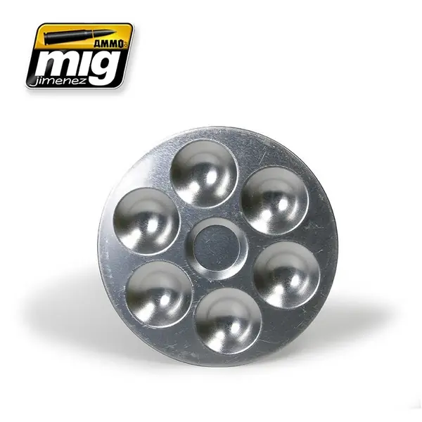AMMO of Mig Jimenez 8008 Aluminium Pallet (6 Wells) Offre Limitée