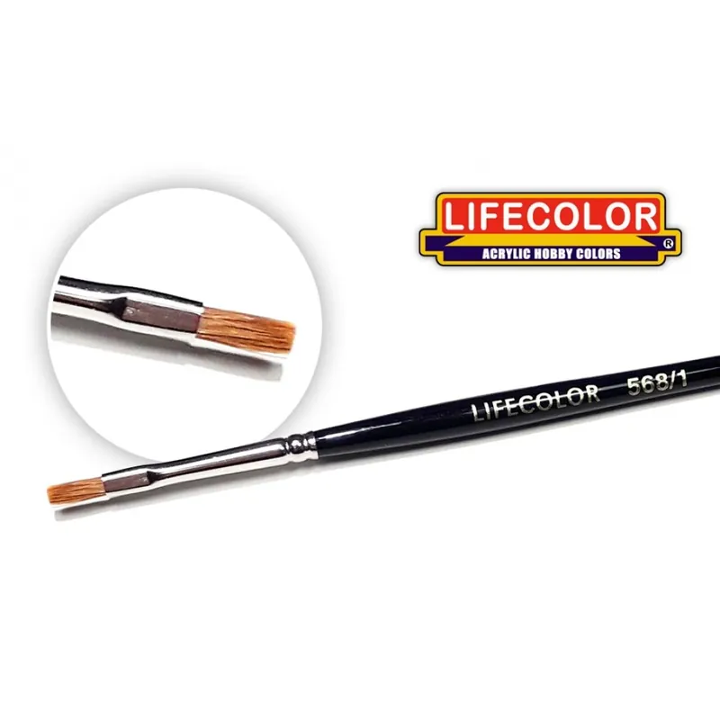 Quantité Limitée Life Color TA5681 Flat Hair Marten Brush 568-1