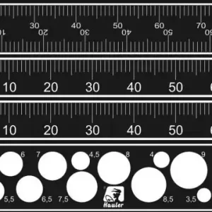 Prix Bas Hauler QT006 try square, rule and circle template
