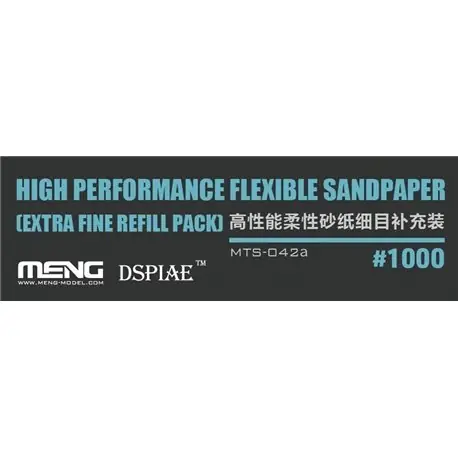 Achetez Aujourd'hui Meng Model MTS042A High Performance Flexible Sandpaper 1000 (Extra Fine Refill Pack)