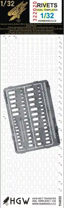 Populaire HGW Models 322020 Oval Templates Plus