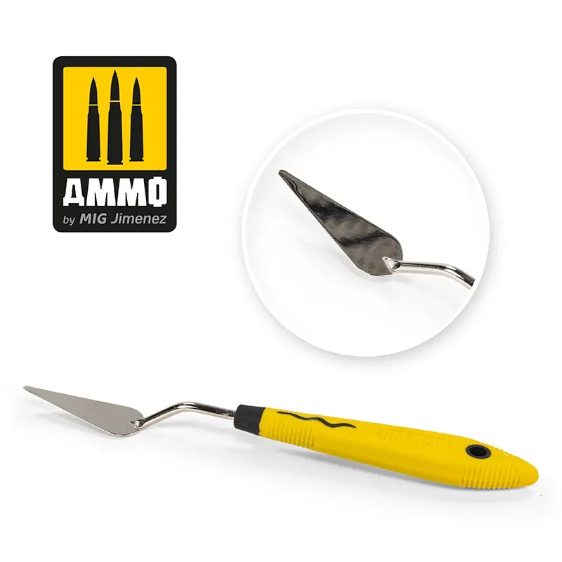 AMMO of Mig Jimenez 8681 Drop Shape Large Palette Knife Meilleur Choix