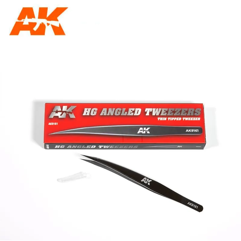 AK-Interactive 9161 HG Angled Tweezers 01 Thin Tipped Nouvel Arrivage