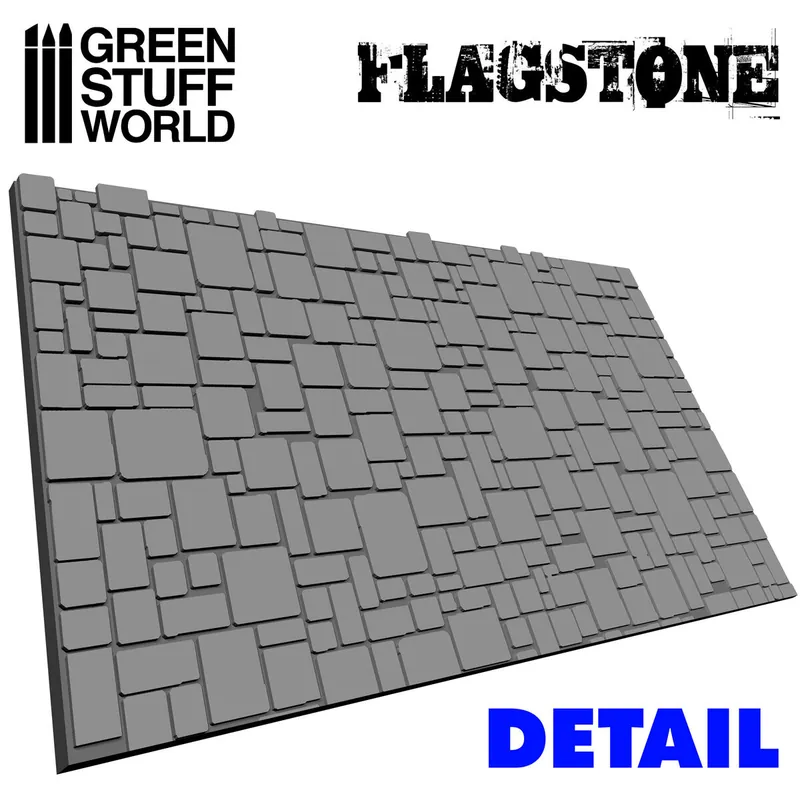 Green Stuff World 1676 Flag Stone Rolling pin Solde