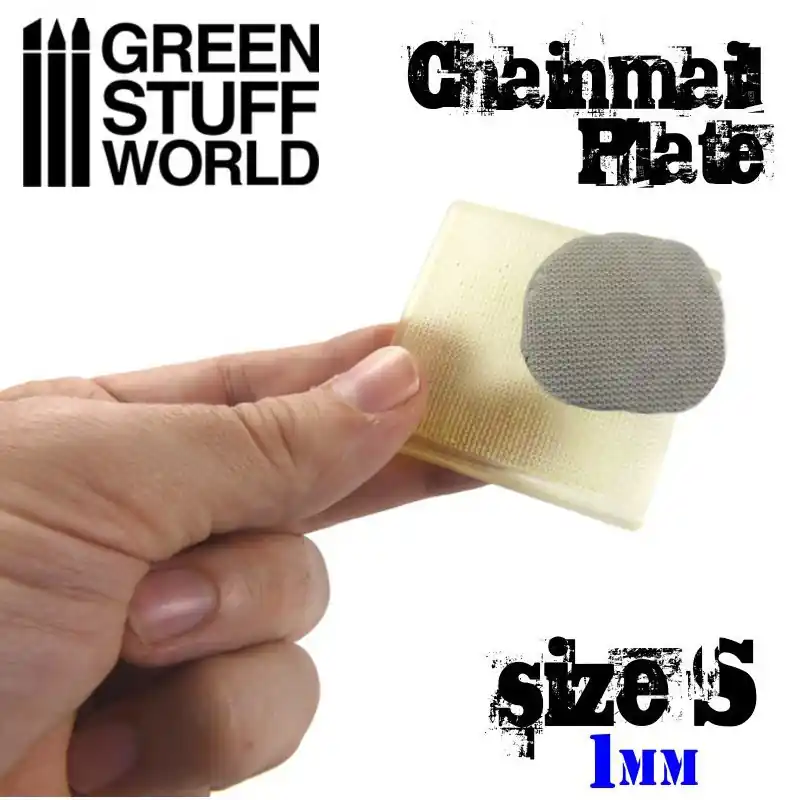 Solde Green Stuff World 1614 Texture Plate - ChainMail - Size S (1mm)